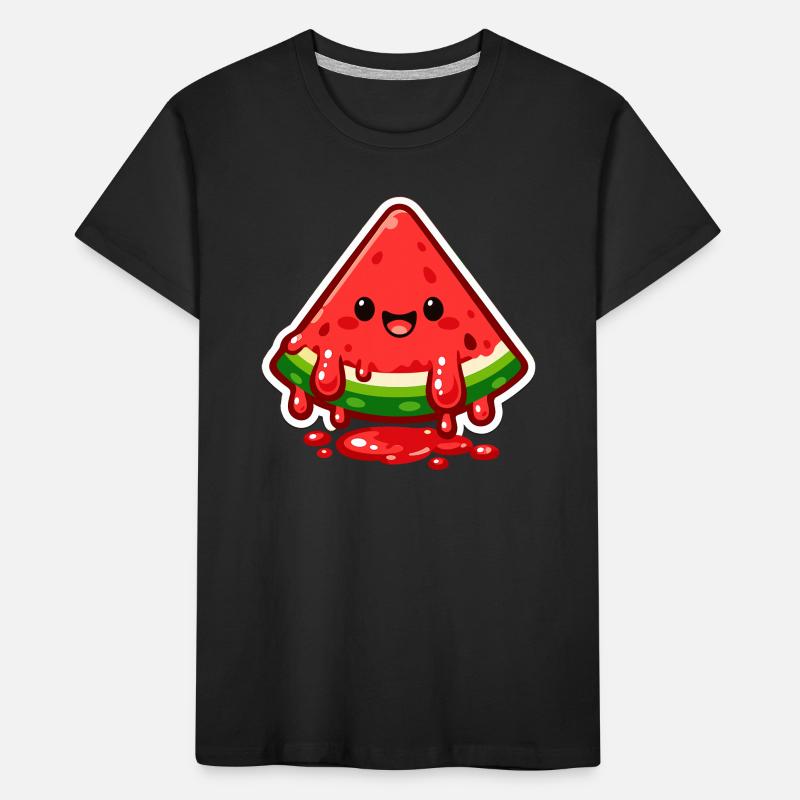 Autocollant de sourire en pastèque T-shirt bio Premium Enfant