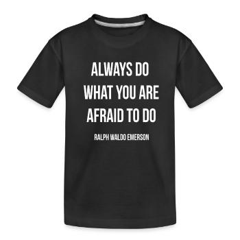 Ose faire une citation d’Emerson Tee - T-shirt bio Premium Enfant - noir - Devant