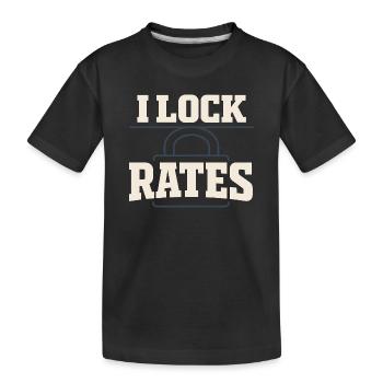Mortgage Brokers, Loan Officers, - Kids' Premium Organic T-Shirt - black - Front