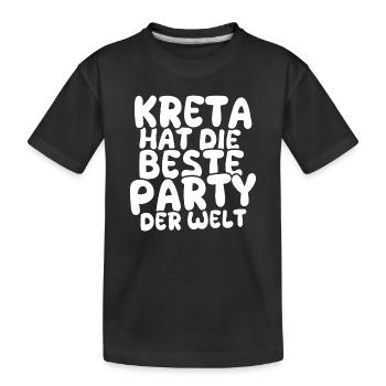 Celebrations Crete - Kids' Premium Organic T-Shirt - black - Front