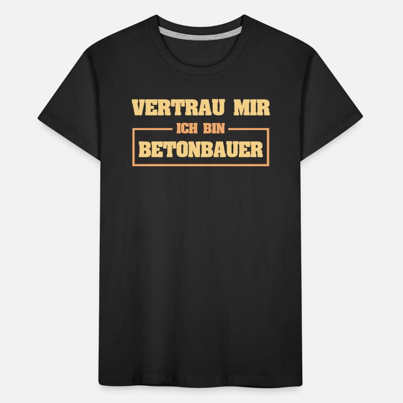 Beruf Betonbauer Kinder Premium Bio T-Shirt