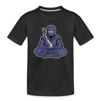 Ninja Zen – Martial Arts & Combat Sports - Kids' Premium Organic T-Shirt - black - Front