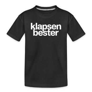 Meilleure phrase folle du bureau - T-shirt bio Premium Enfant - noir - Devant