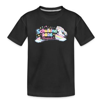 Don d’inscription à l’école magique 2026 pour les écoliers - T-shirt bio Premium Enfant - noir - Devant