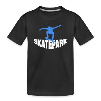SKATEPARK - Kinder Premium Bio T-Shirt - Schwarz - Vorne