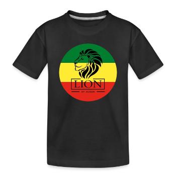 Lion de Judah Haile Selassie I Jah Rastafari Rasta - T-shirt bio Premium Enfant - noir - Devant