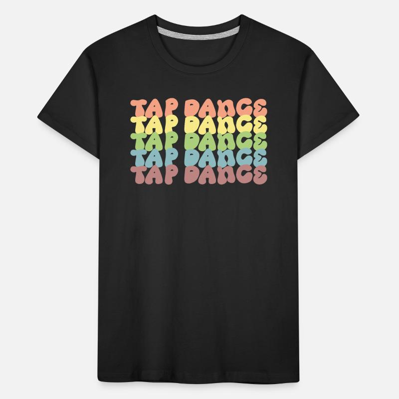 Regenbogen Tapdance Muster Kinder Premium Bio T-Shirt