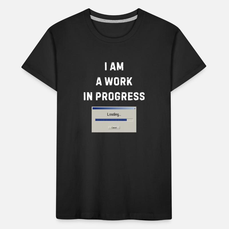 Work in progress – Loading bar Kids' Premium Organic T-Shirt