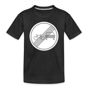De nouveau autorisé les dépassements à vélo - T-shirt bio Premium Enfant - noir - Devant