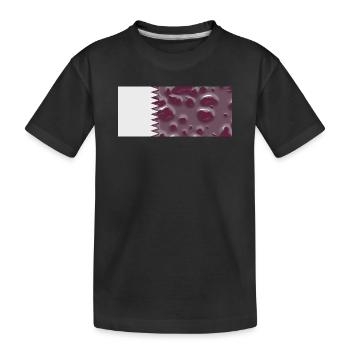 Katar als Land - Kinder Premium Bio T-Shirt - Schwarz - Vorne