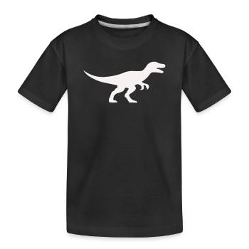 Raptor T Rex Silhouette - T-shirt bio Premium Enfant - noir - Devant