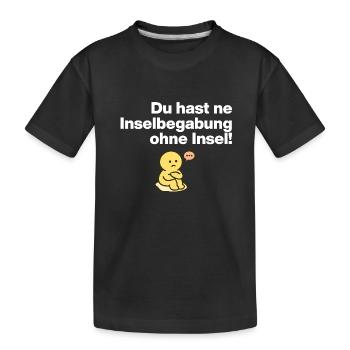 TU AS UN TALENT D’ÎLE SANS ÎLE ! - T-shirt bio Premium Enfant - noir - Devant