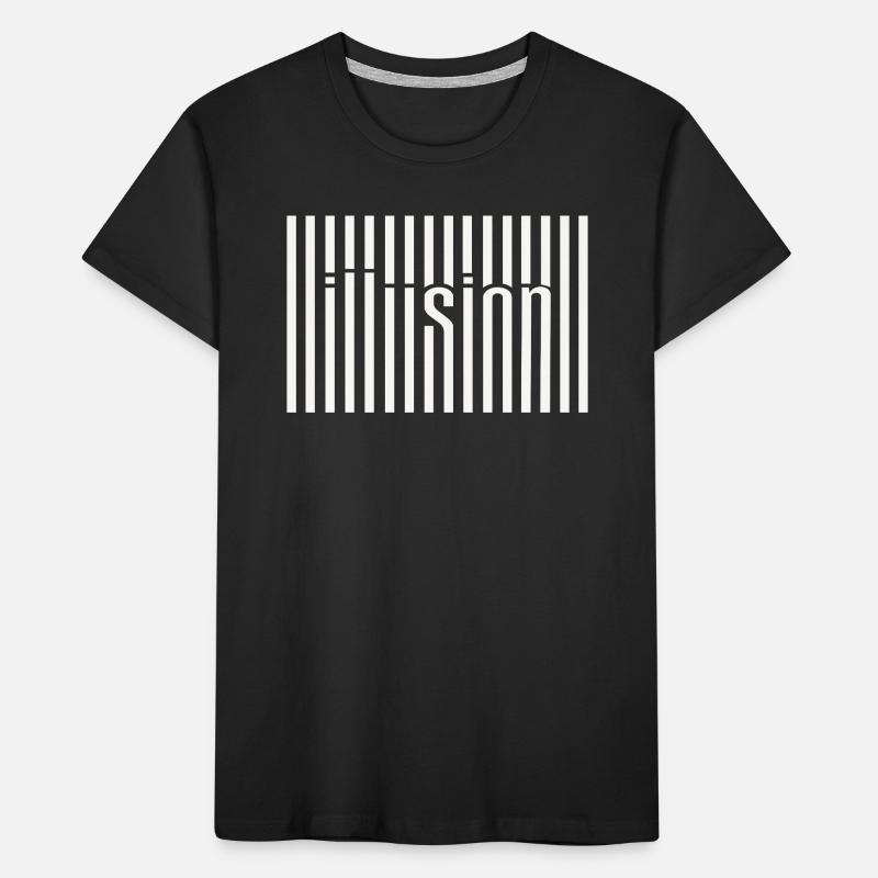 Barcode Illusion Kids' Premium Organic T-Shirt