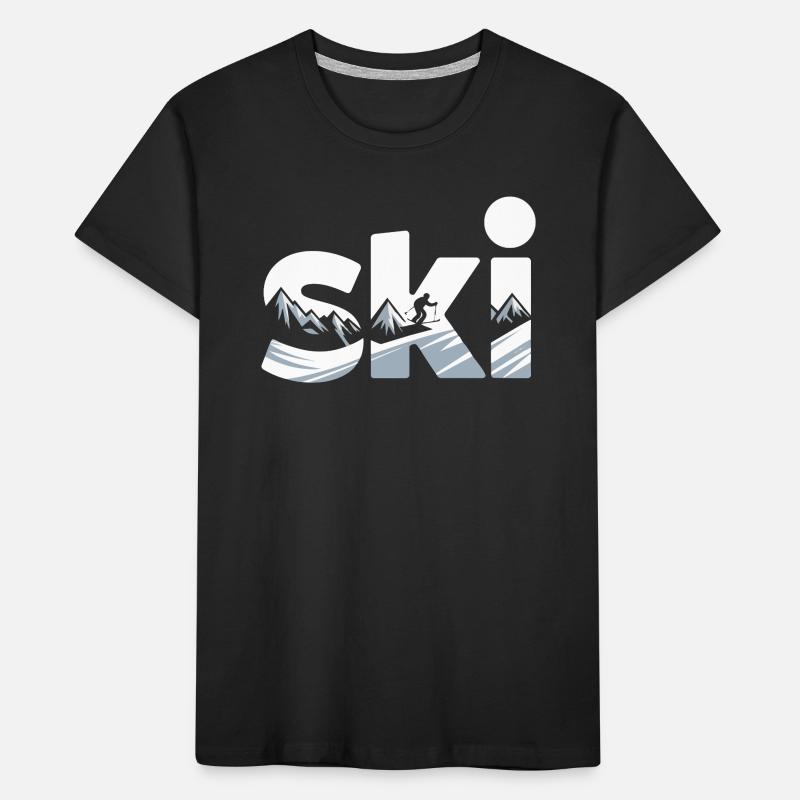 Conception faute de Panorama de la Montagne de Ski T-shirt bio Premium Enfant