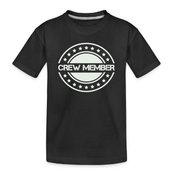 membre d’équipage - T-shirt bio Premium Enfant - noir - Devant