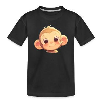 Macaque Macaque - Kids' Premium Organic T-Shirt - black - Front