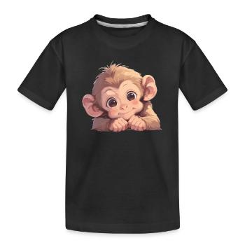 Macaque Macaque - Kids' Premium Organic T-Shirt - black - Front