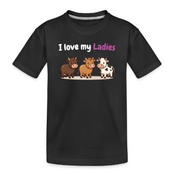 T-shirt humoristique agricole pour agriculteurs - T-shirt bio Premium Enfant - noir - Devant