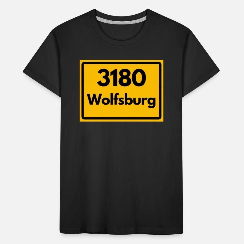 OLD POSTCODE POSTCODE RETRO 3180 WOLFSBURG Kids' Premium Organic T-Shirt