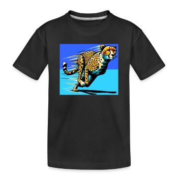 guépard - T-shirt bio Premium Enfant - noir - Devant