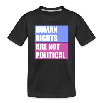 Les droits de l’homme ne sont pas politiques Logo Menschenrechte - T-shirt bio Premium Enfant - noir - Devant