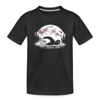 Flotteur Bigfoot - T-shirt bio Premium Enfant - noir - Devant