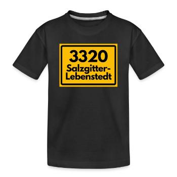 ANCIEN CODE POSTAL RETRO 3320 SALZGITTER - T-shirt bio Premium Enfant - noir - Devant
