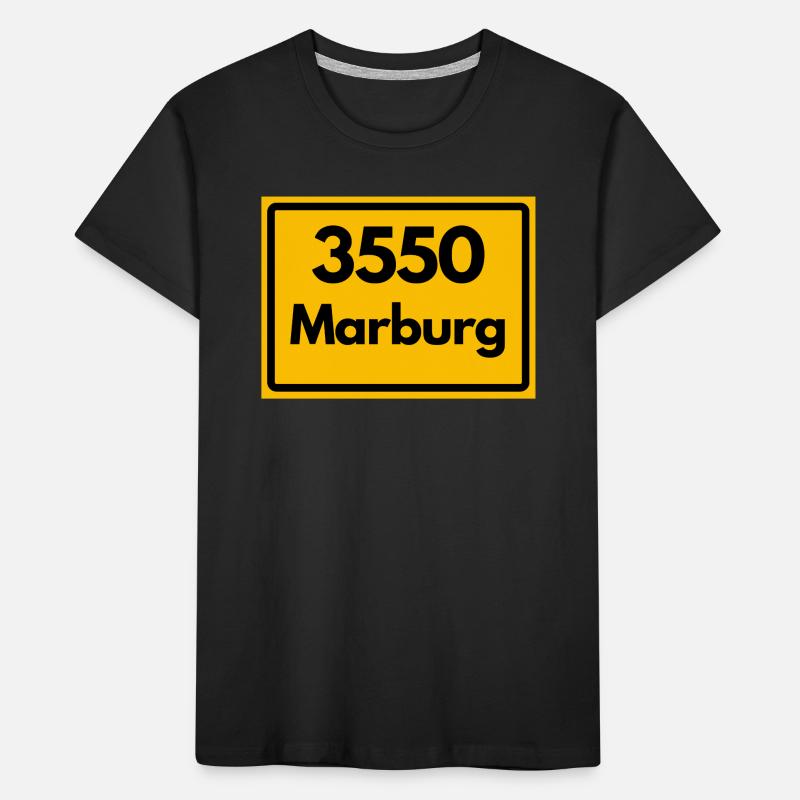 OLD POSTCODE ZIP CODE RETRO 3550 MARBURG Kids' Premium Organic T-Shirt