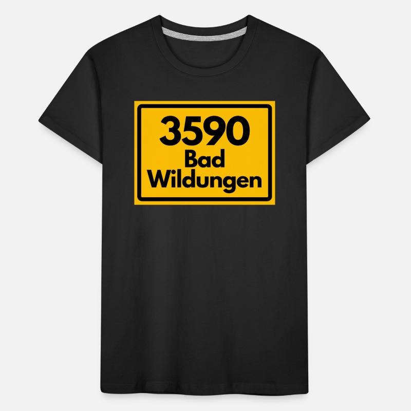 OLD POSTCODE POSTCODE RETRO 3590 BAD WILDUNGEN Kids' Premium Organic T-Shirt