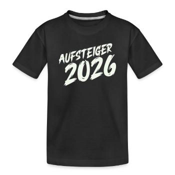 Aufsteiger 2026 Design - Kinder Premium Bio T-Shirt - Schwarz - Vorne