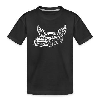 Réglage de voitures Icône de voiture de sport - T-shirt bio Premium Enfant - noir - Devant
