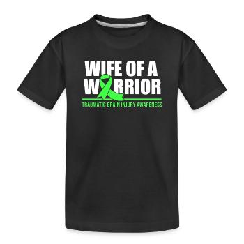 Car accident Traumatic brain injury Traumatic brain injury - Kids' Premium Organic T-Shirt - black - Front