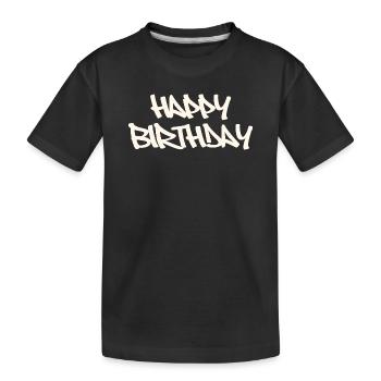 Bon anniversaire - T-shirt bio Premium Enfant - noir - Devant