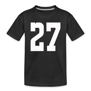 Chiffres 27 Contrast Design - T-shirt bio Premium Enfant - noir - Devant
