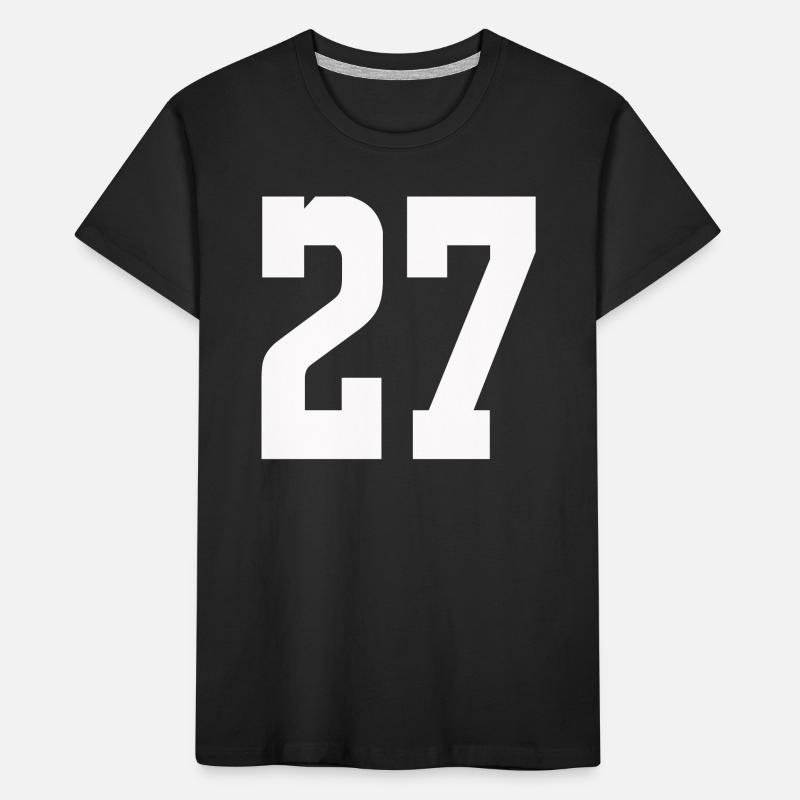 Numerals 27 Contrast Design Kids' Premium Organic T-Shirt