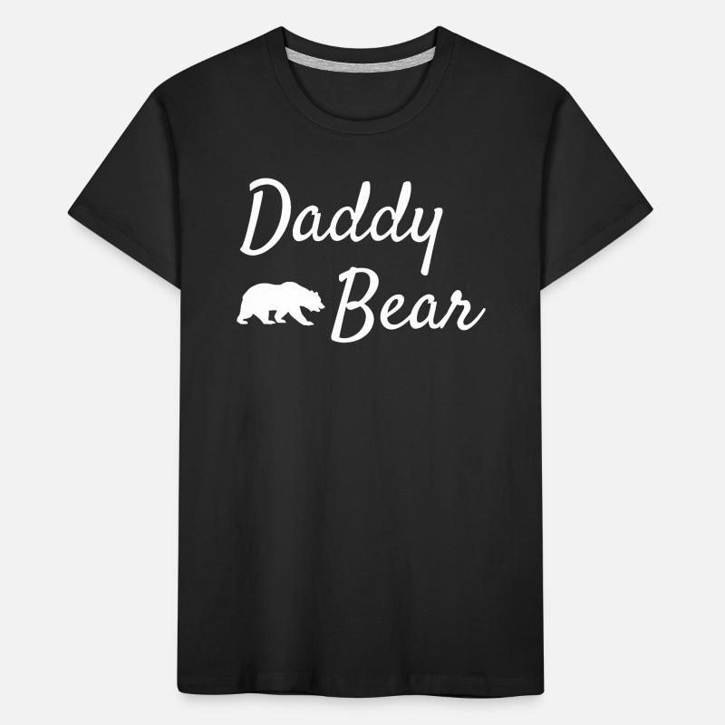 Daddy Bear Script-Logo Kinder Premium Bio T-Shirt