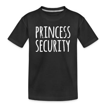 Typographie de la Princesse de la Sécurité - T-shirt bio Premium Enfant - noir - Devant