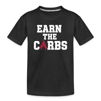 Pruning season with reduced calorie deficit - Kids' Premium Organic T-Shirt - black - Front
