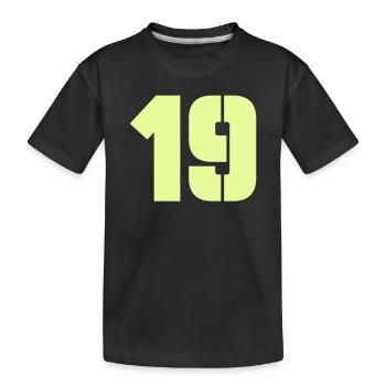 19 - T-shirt bio Premium Enfant - noir - Devant