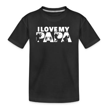 Manger du sommeil Paintball Répéter un passe-temps drôle - T-shirt bio Premium Enfant - noir - Devant