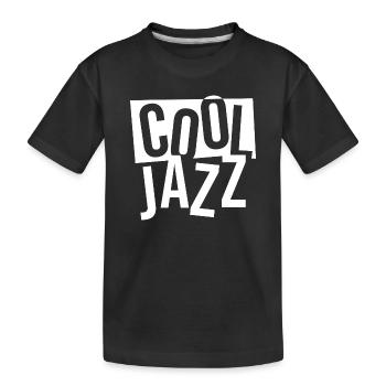 Bold Jazz Typografie-Stapel - Kinder Premium Bio T-Shirt - Schwarz - Vorne