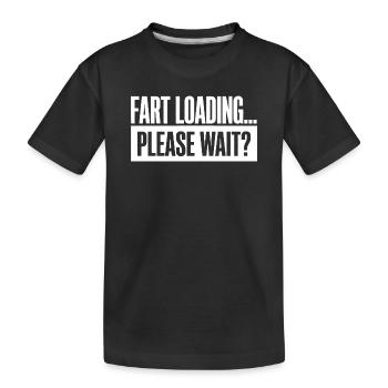 Chargement de pets s’il vous plaît attendez pet drôle - T-shirt bio Premium Enfant - noir - Devant