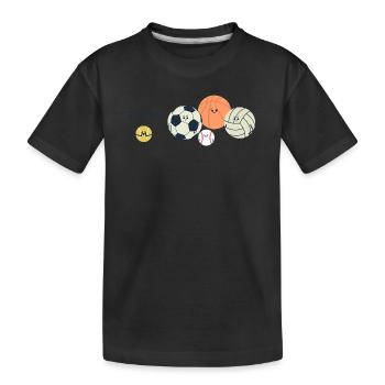 Blague sportive - Match sportif drôle de design sportif - T-shirt bio Premium Enfant - noir - Devant