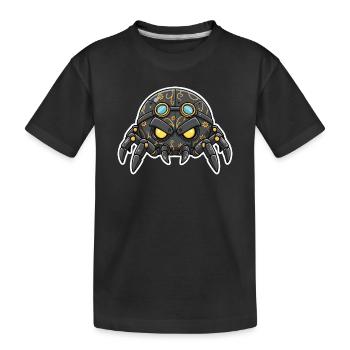 Tarantula Sentinel Steampunk Mechanisch Schwarz - Kinder Premium Bio T-Shirt - Schwarz - Vorne