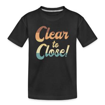 Hypothek Eigentumswohnung Schulden - Kinder Premium Bio T-Shirt - Schwarz - Vorne