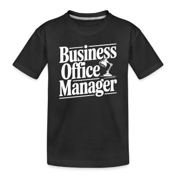 Responsable du bureau commercial - T-shirt bio Premium Enfant - noir - Devant