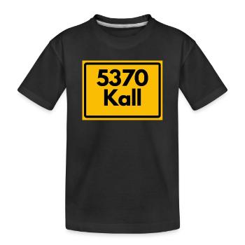 ANCIEN CODE POSTAL RETRO 5370 KALL - T-shirt bio Premium Enfant - noir - Devant