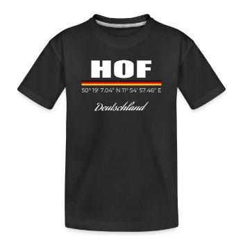 Hof - Kinder Premium Bio T-Shirt - Schwarz - Vorne