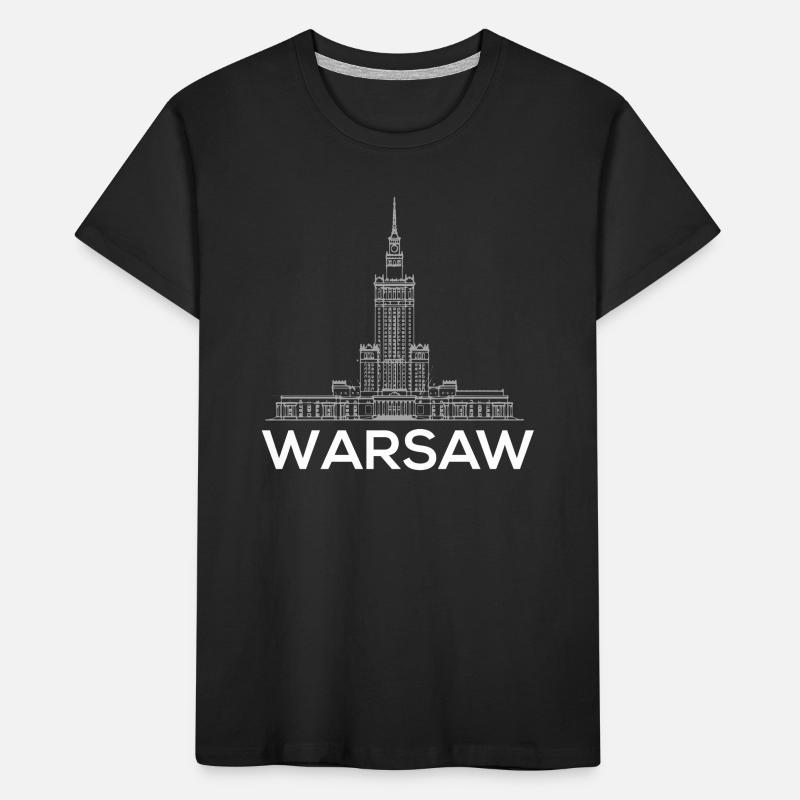 Flèche de la Skyline de Varsovie T-shirt bio Premium Enfant
