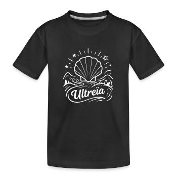 Ultreïa chemin de Saint-Jacques Compostelle - T-shirt bio Premium Enfant - noir - Devant